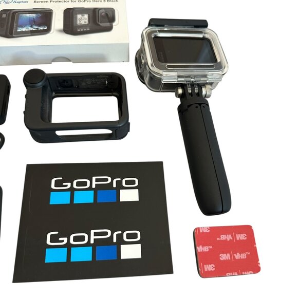GoPro Hero 8 Black Camera + Huge Accessory Bundle Lot Underwater Tripod NEW - Picture 7 of 13